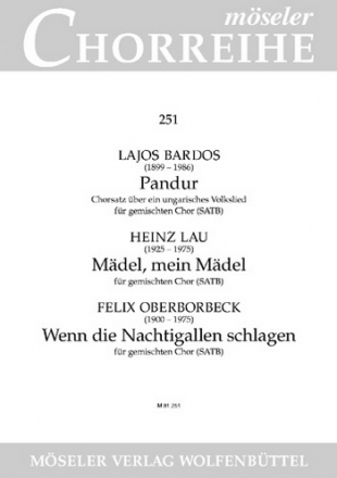 Pandur gemischter Chor (SATB) Chorpartitur