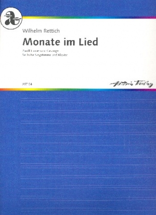 Monate im Lied op.128 fr Gesang (hoch) und Klavier Partitur