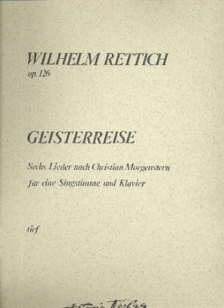 Geisterreise op.126 fr Gesang (tief) und Klavier Partitur