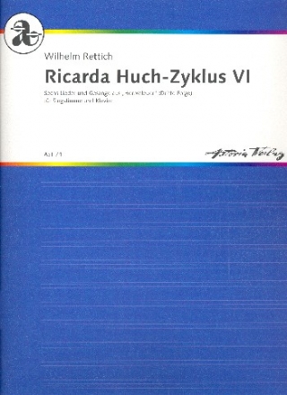 Ricarda Huch-Zyklus Nr.6 op.96 fr Gesang und Klavier Partitur