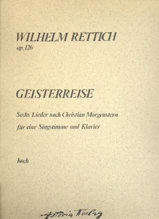 Die Geisterreise op.126 fr Gesang (hoch) und Klavier Partitur