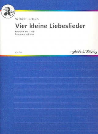 4 kleine Liebeslieder op.174 fr Sopran und Klavier Partitur