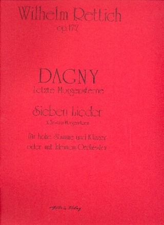 Dagny - Letzte Morgensterne op.177 fr Gesang (hoch) und Klavier Partitur