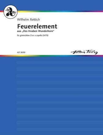 Feuerelement op. 16 Nr. 2 fr gem Chor a cappella Partitur