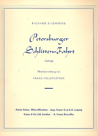 Petersburger Schlittenfahrt op.57 fr Zither