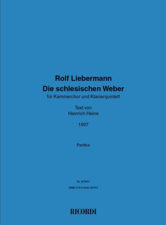 Rolf Liebermann, Die schlesischen Weber Classical Partitur