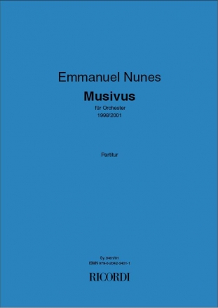 SY3401-01  Musivus fr Orchester Partitur