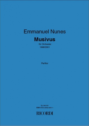 SY3401-01  Musivus fr Orchester Partitur