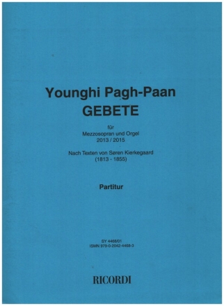 Gebete fr Mezzosopran und Orgel
