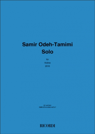 Samir Odeh-Tamimi, Solo Violine Buch