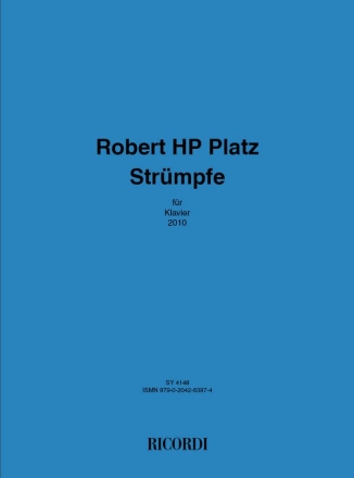 Robert HP Platz, Strmpfe Klavier Buch
