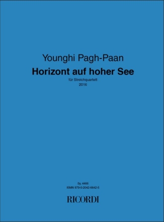 Younghi Pagh-Paan, Horizont auf hoher See Streichquartett Buch