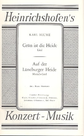 Grn ist die Heide  und  Auf der Lneburger Heide: fr Combo Stimmen