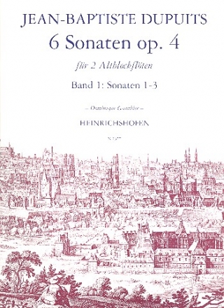 6 Sonaten op.4 Band 1 (Nr.1-3) fr 2 Altblockflten Spielpartitur