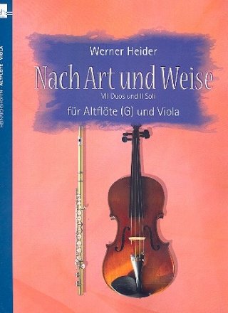 Nach Art und Weise fr Altflte in G und Viola 2 Spielpartituren