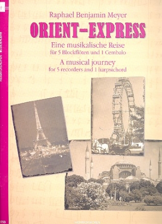 Orient-Express fr 5 Blockflten (SAATB) und Cembalo Partitur und Blockflten-Stimmen