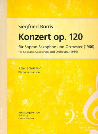 Konzert op.120 fr Sopransaxophon und Orchester fr Sopransaxophon und Klavier