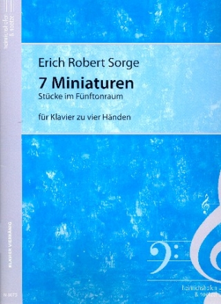7 Miniaturen fr Klavier zu 4 Hnden Spielpartitur,  Archivkopie