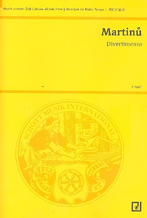 Divertimento fr Klavier linke Hand und Kammerorchester Studienpartitur
