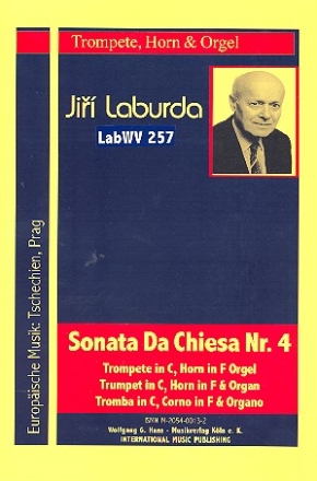 Sonata da chiesa no.4 LabWV257 fr Trompete in C, Horn in F und Orgel Stimmen