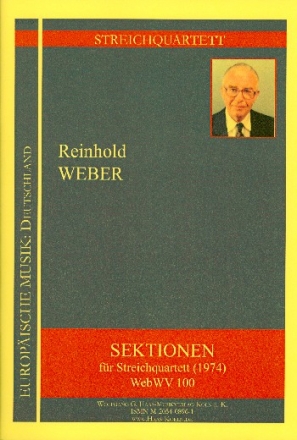 Sektionen WebWV100 fr Streichquartett Partitur und Stimmen