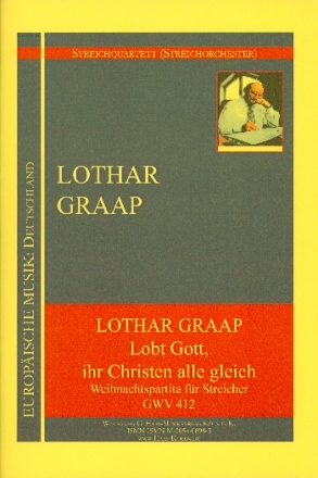 Lobt Gott, ihr Christen alle gleich GWV412 Weihnachtspartita fr Streicher Partitur und Stimmen