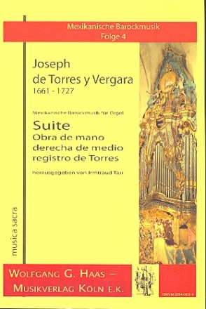 Suite - Obra de mano derecha de medio registro de Torres fr Orgel