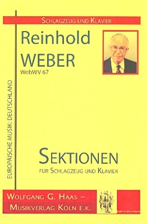 Sektionen WebWV67 fr Schlagzeug und Klavier