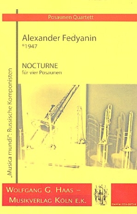 Nocturne fr 4 Posaunen Partitur und Stimmen