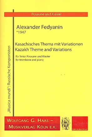 Kasachisches Thema mit Variationen für Posaune (Tenor) und Klavier