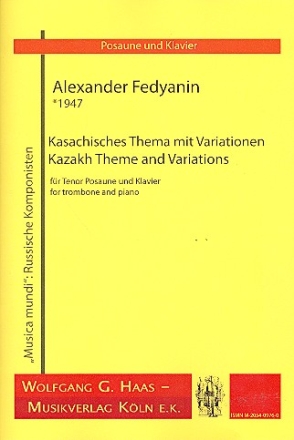 Kasachisches Thema mit Variationen fr Posaune (Tenor) und Klavier