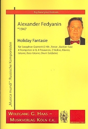 Holiday Fantasie: fr Big Band und 2 Violinen Partitur