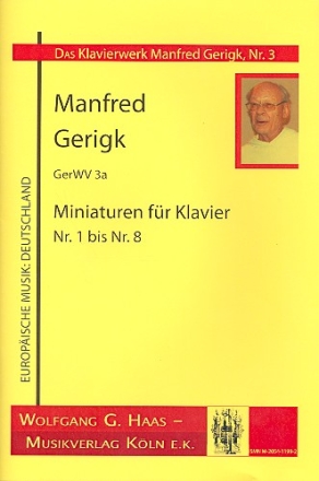 Miniaturen Nr.1 - 8  GerWV3a fr Klavier