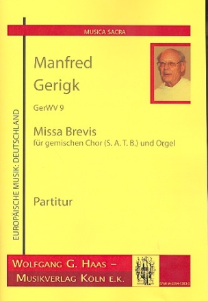 Missa Brevis GerWV9 fr gem Chor und Orgel Partitur