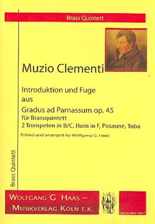 Introduktion  Fuge fr 2 Trompeten, Horn in F, Posaune und Tuba Partitur und Stimmen