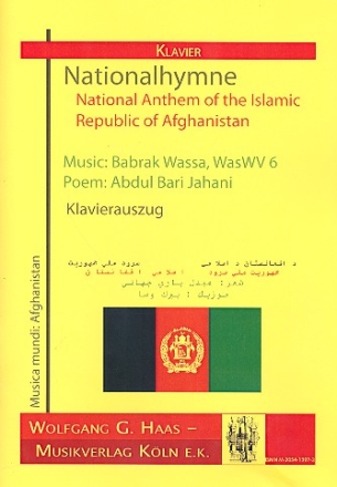 Nationalhymne Afghanistan fr Orchester Klavierauszug