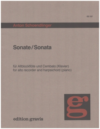 Sonate fr Alt-Blockflte und Cembalo (Klavier)
