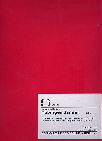 Tbingen Jnner  fr Bassflte, Violoncello und Sprechstimme ad lib. 3 Spielpartituren