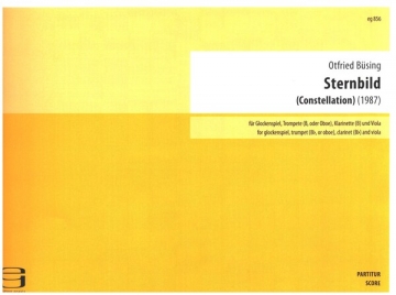 Sternbild (Constellation) (1987) fr Glockenspiel, Trompete(B, oder Oboe), Klarinette(B) und Viola Partitur und Stimmen