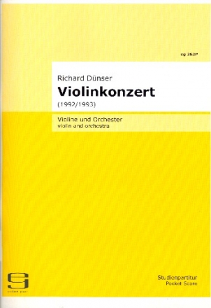 Konzert fr Violine und Orchester Studienpartitur