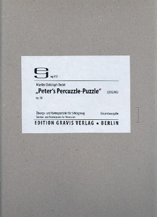 Peter's Percuzzle Puzzle fr Percussion (solo und Quintett) Partitur und Stimmen