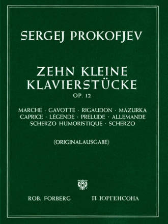 10 kleine Klavierstcke op.12