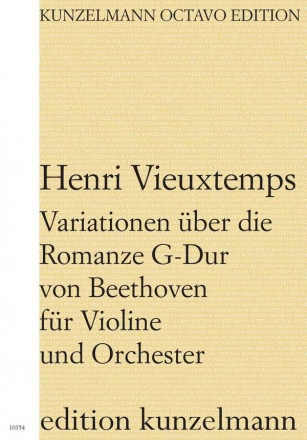 Variationen ber die Romanze G-Dur von Beethoven G-Dur fr Violine und Orchester Partitur