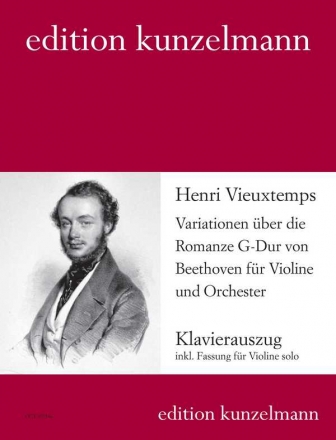 Variationen ber die Romanze G-Dur von Beethoven G-Dur fr Violine und Orchester Klavierauszug