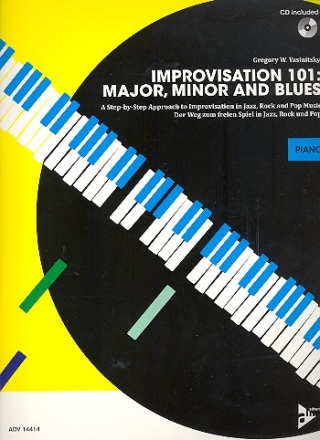 Improvisation vol.101 - Major, Minor and Blues (+CD) fr Klavier (dt/en)