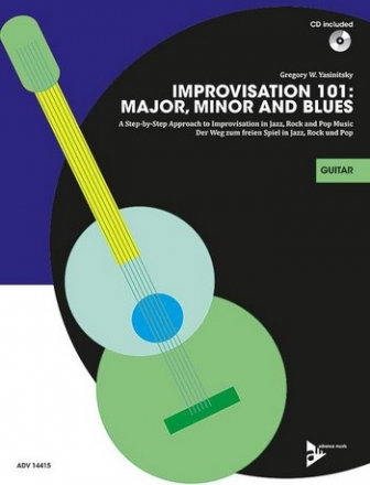 Improvisation vol.101 - Major, Minor and Blues (+CD) fr Gitarre (E-Gitarre) (dt/en)