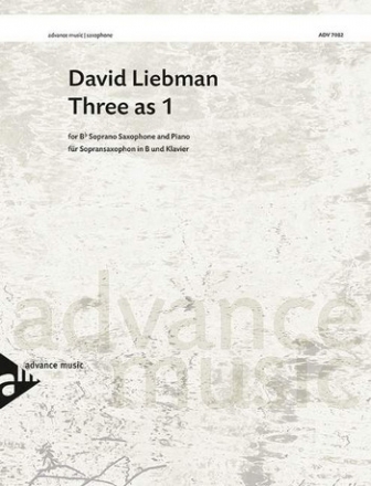 ADV7082 Three as 1 fr Sopransaxophon und Klavier