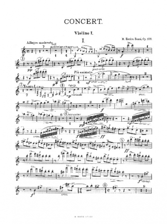 Konzert a-Moll op.100 fr Orgel und Kammerorchester Stimmensatz