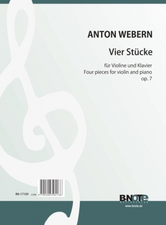 Webern, Anton, Vier Stcke Violine,Klavier Spielnoten