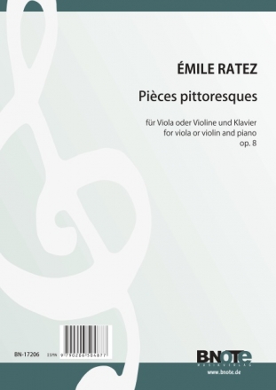 Ratez, mile Pierre, 12 Pices pittoresques op.8 Klavier,Viola,Violine Spielnoten